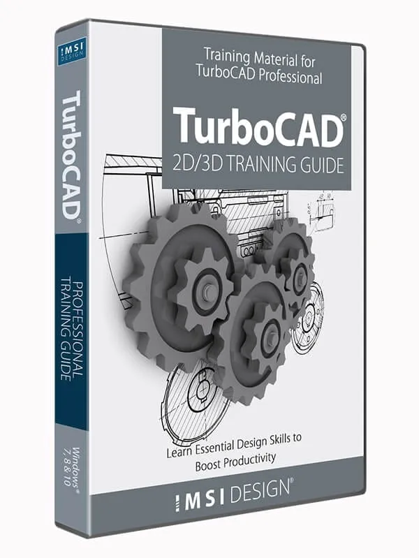 2D/3D Training Guides for TurboCAD 2020 Professional, English