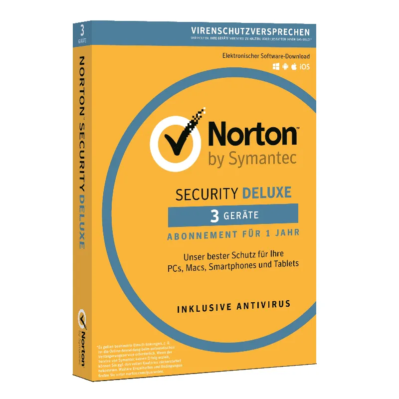  Norton Security Deluxe 3.0 3 Dispositivi 3 Anni