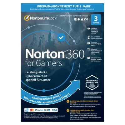 Norton 360 for Gamers 50 GB Cloud 3 Dispositivi / 1 Anno