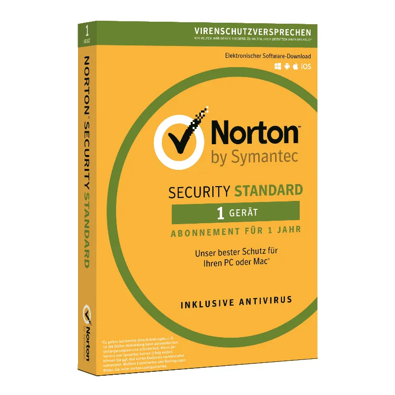  Norton Security 3.0 Standard, 1 Dispositivo,1 Anno