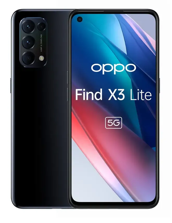OPPO Find X3 Lite Smartphone 5G, Qualcomm 765G, Display 6.43'' FHD+AMOLED, 4 Fotocamere 64MP, RAM 8GB ESPANDIBILE FINO A 13GB+ROM 128GB, 4400mAh, Dual Sim, [Versione Italiana], Colore Starry