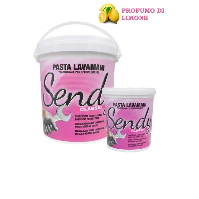 1 pezzo -  SENDY CLASSIC Pasta lavamani tradizionale sgrassante marrone al limone 1000 ml