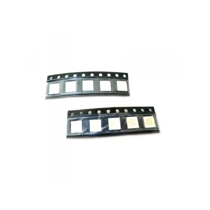 Ledlux - 10 pz Led smd 5050 PLCC-6 Rosso Red 3V 0,2W 3 Chips