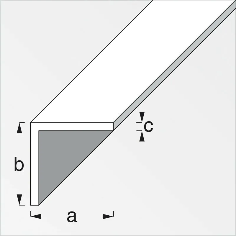 5PZ profilo bianco H.200 cm angolare 20X20X1 mm