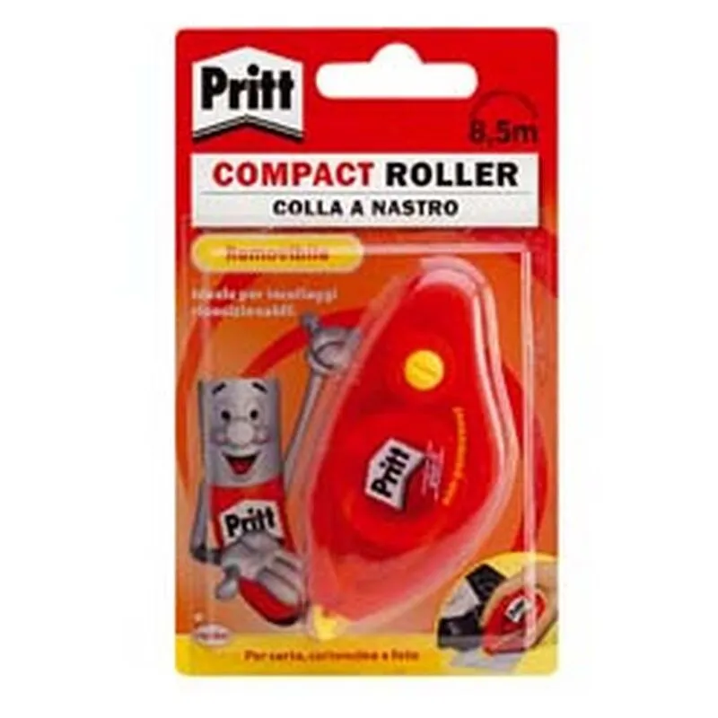 10blister Colla Pritt Roller Compact Removibile - Nastro Mt.10x8,4mm