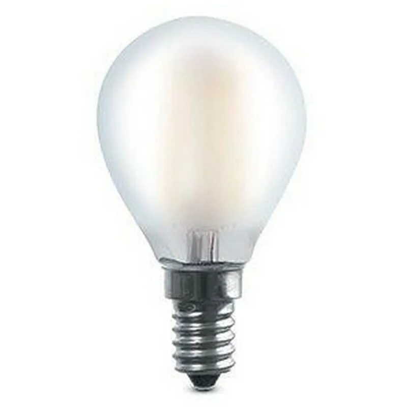 Nextradeitalia - 10PZ led sfera 4WE14 -LUMEN470-2700K fil/satinato