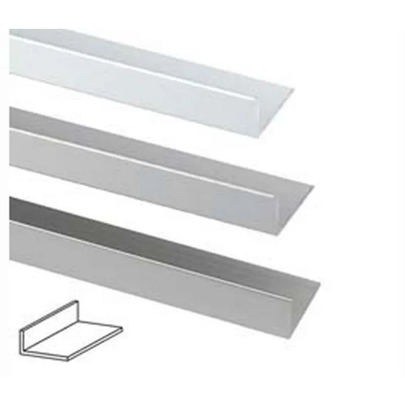 Nextradeitalia - 5PZ profilo angoli diversi in alluminio - MM.30X15 MT.1 argento