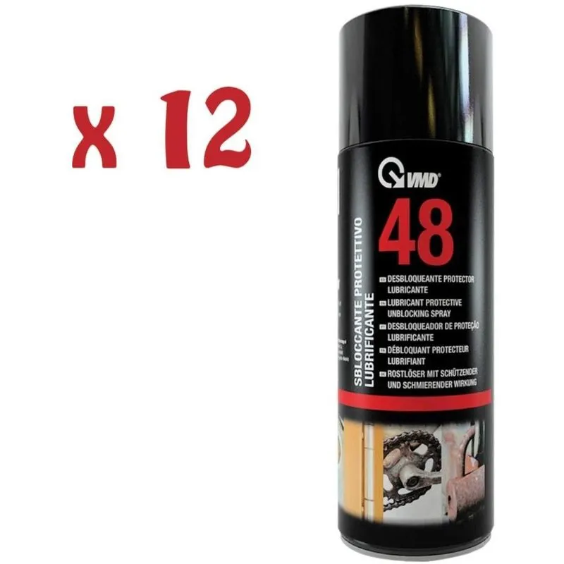 12 bombolette spray sbloccante protettivo lubrificante 400ml  48