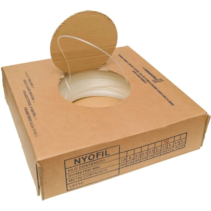  - filo stendibianch. nylon 'nyofil' d. MM.4 - 12 kg