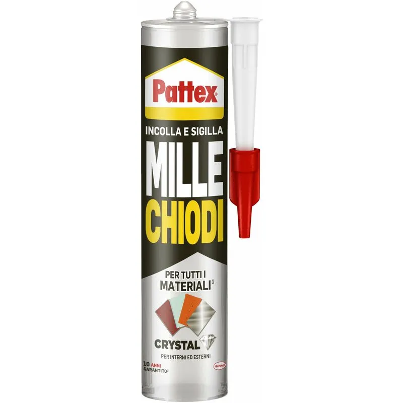 PATTEX MILLECHIODI CRYSTAL CARTUCCIA GR.290 - 12 pezzi