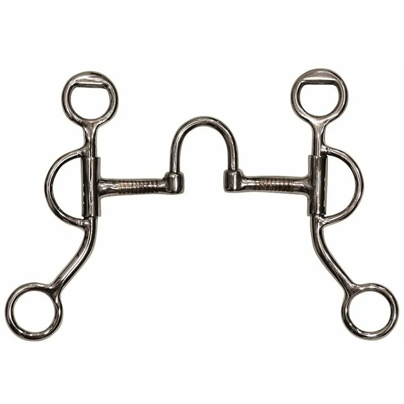 Pool's - Morso western correctional inox ad aste corte e imboccatura con ponte mobile: 12,5 cm