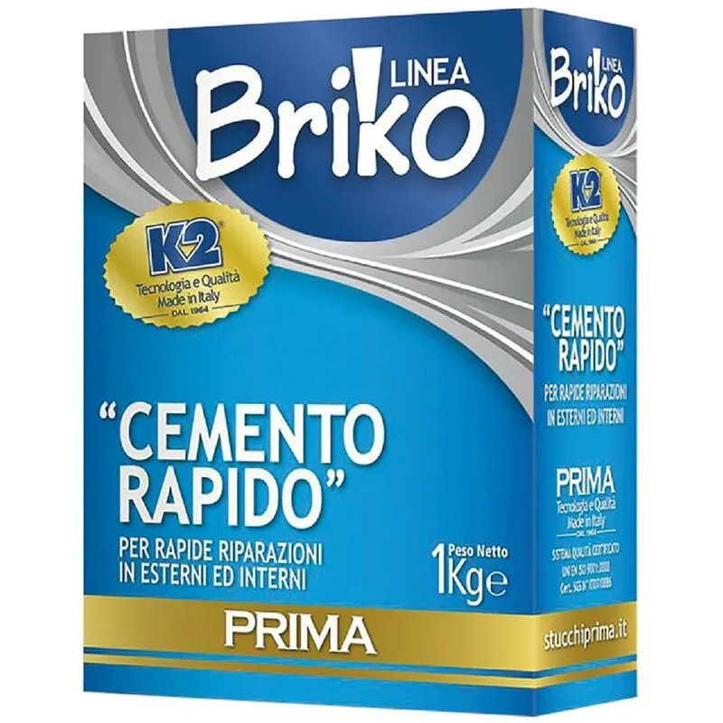 12PZ cemento rapido in polvere 'briko  kg. 1 - scatola