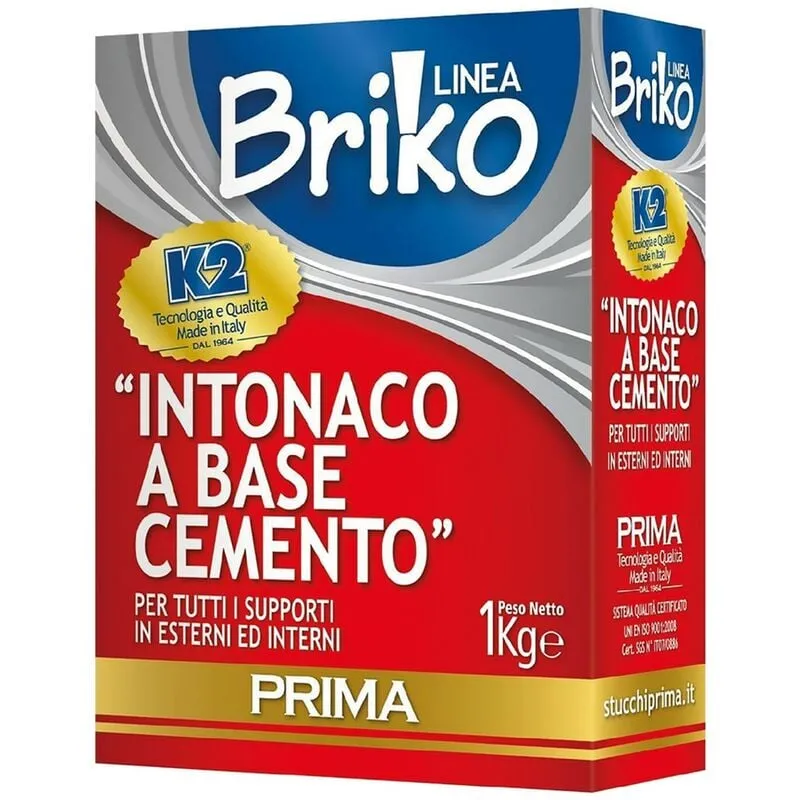 12pz Intonaco Cemento 'Briko ' Kg. 1