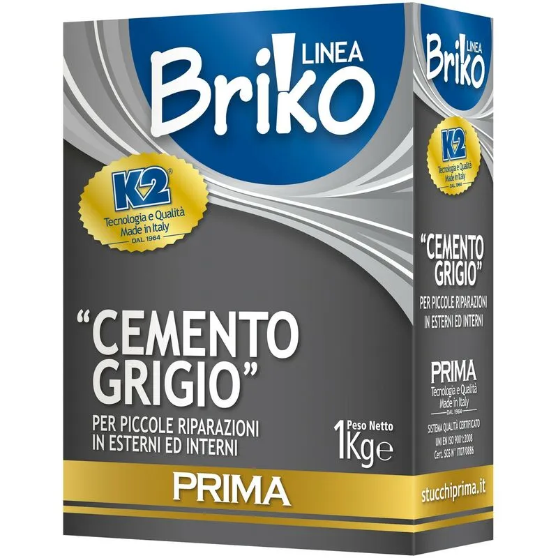 Nextradeitalia - 12PZ linea briko cemento grigio da kg. 1