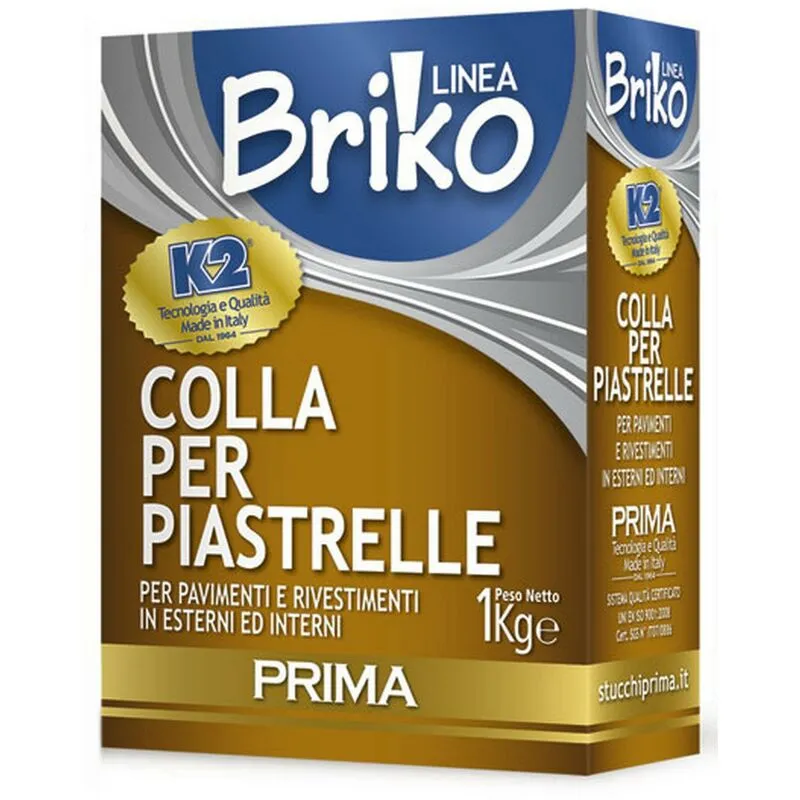 Nextradeitalia - 12PZ linea briko colla piastrelle extra da kg. 1