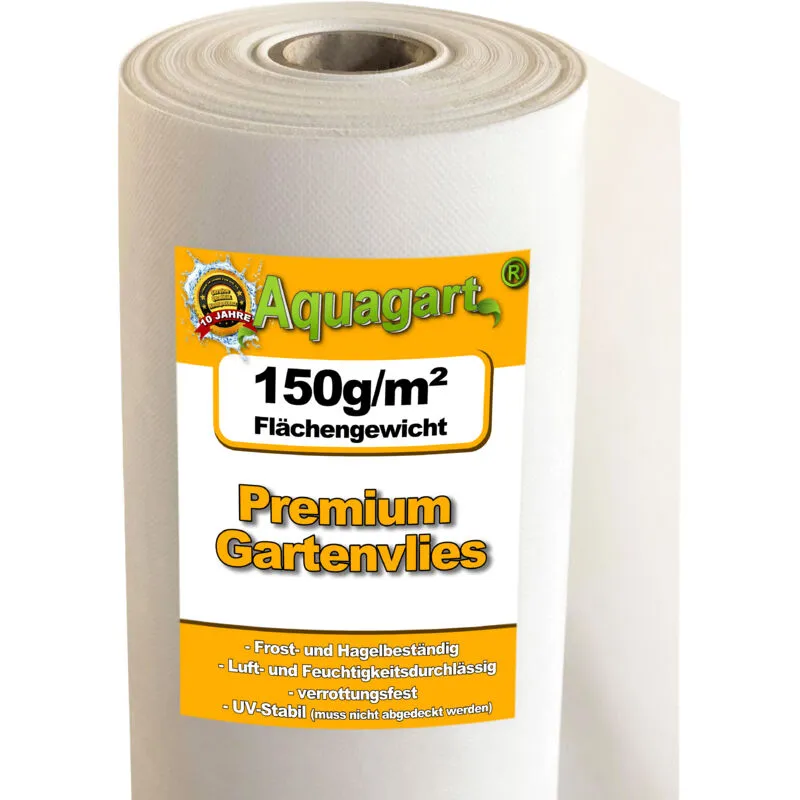 160m² Tessuto non tessuto per orto, Tessuto non tessuto antierbacce, Pellicola antierbacce, Pellicola per pacciamatura 150g/m² bianco larghezza 2m