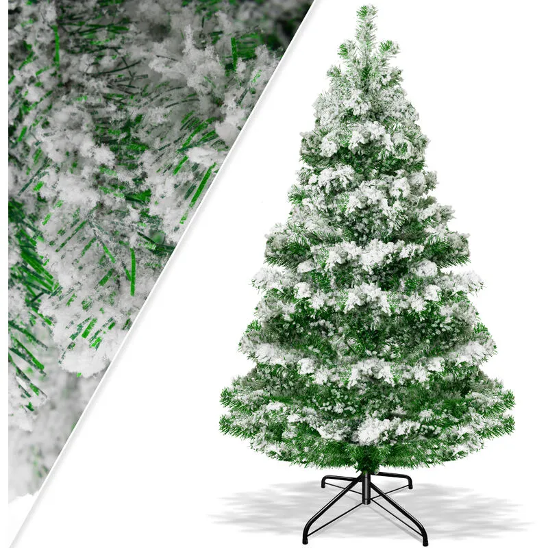 Kesser - Albero di Natale artificiale in pe stampato a iniezione 180cm (neve)