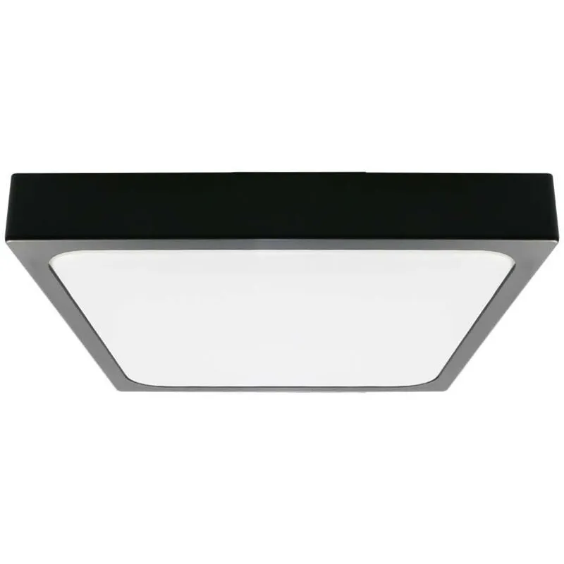 Plafoniera led Quadrata 18W Colore Nero 4000K IP44 - V-tac