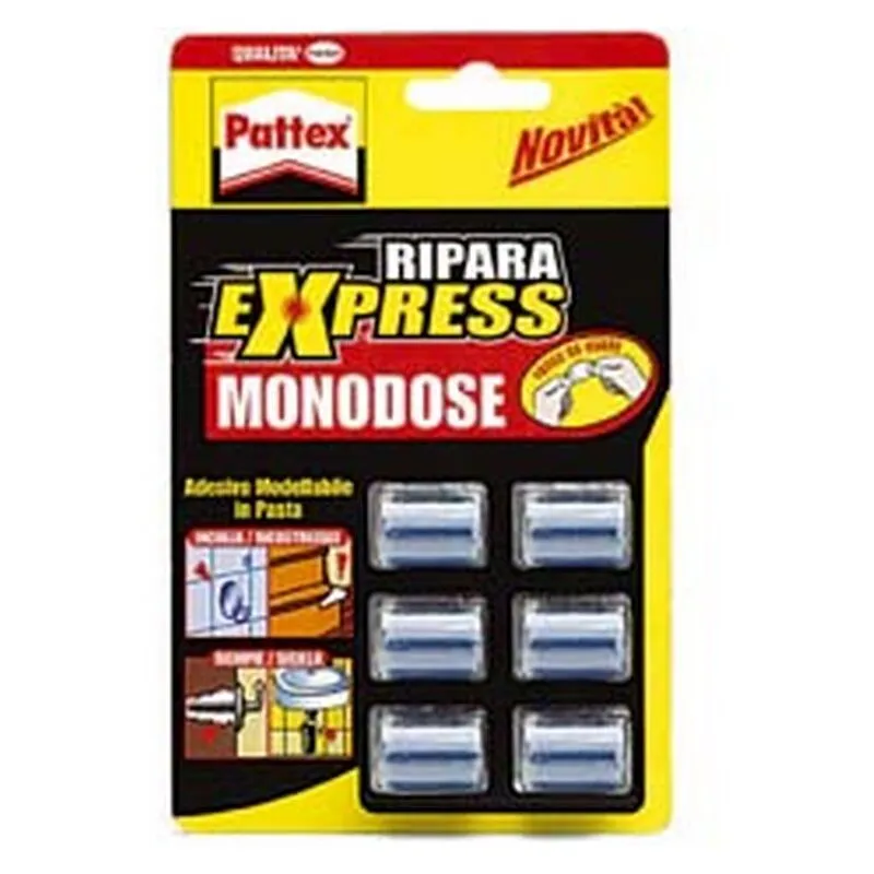 2BLISTER pattex ripara express monodose - GR.30 con 6 monodosi