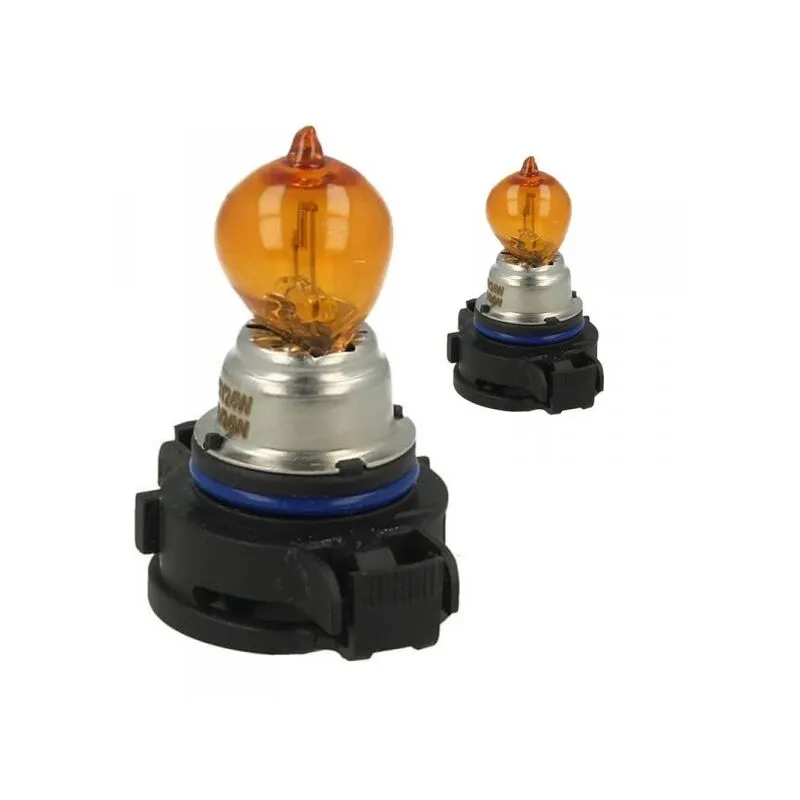 Carall - 2 pz Lampada Alogena PSY24W 12V 24W PG20-4 Amber Arancione Compatibile Philips 12180SV C1