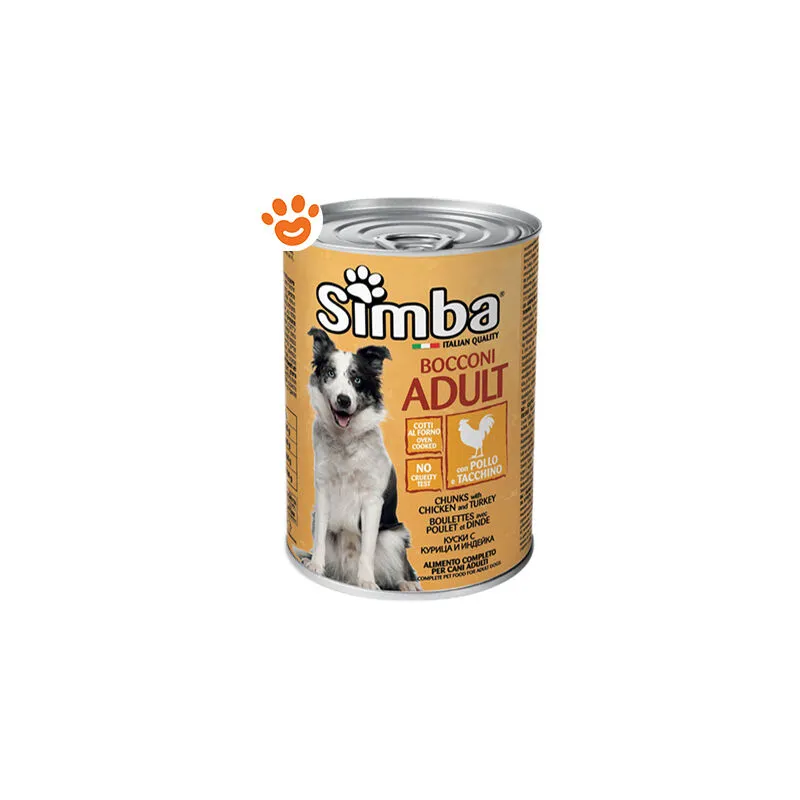 Simba Dog Adult Pollo e Tacchino - Lattina da 1230 Gr - Monge