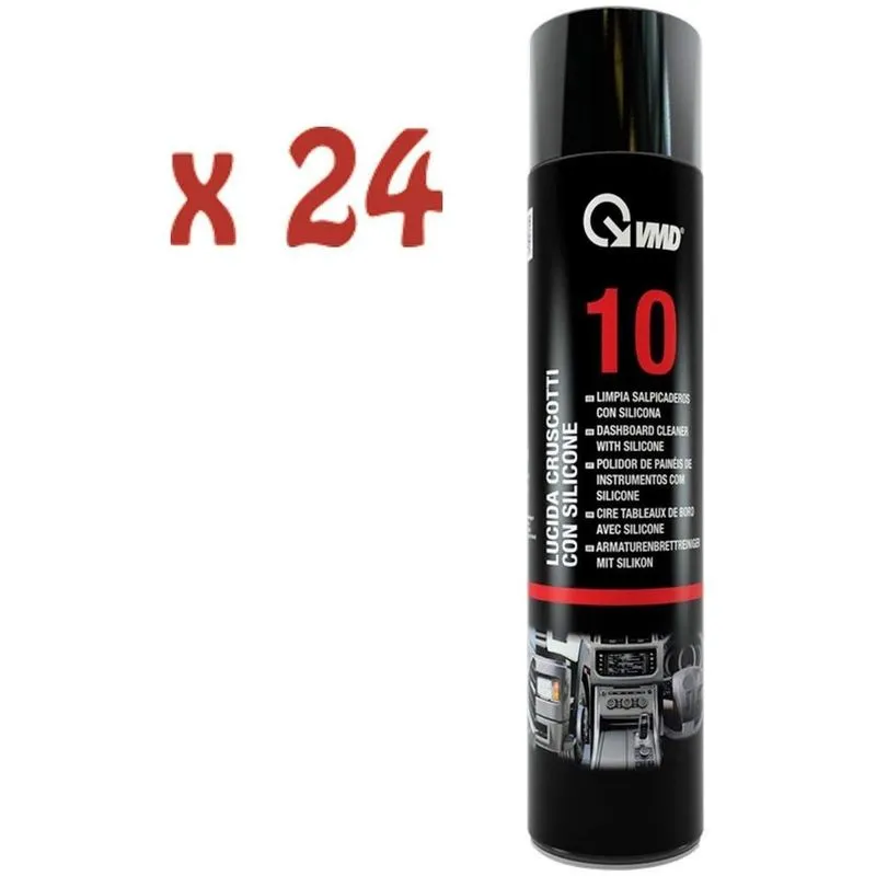 24 bombolette spray lucida cruscotti con silicone per auto 600 ml  10