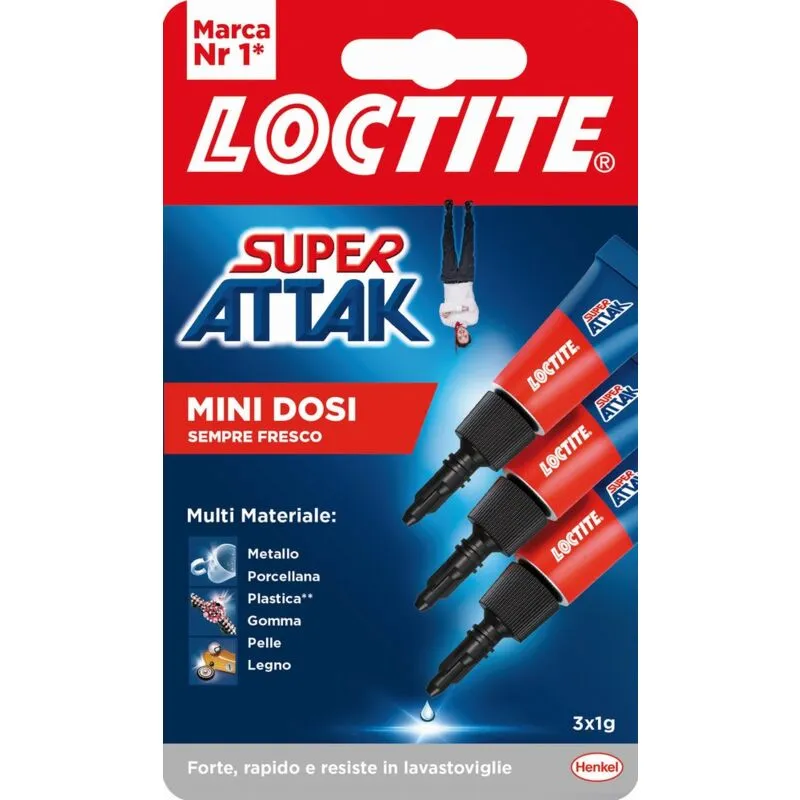 Henkel - 24PZ colla super attak mini dosi 3X1 gr.