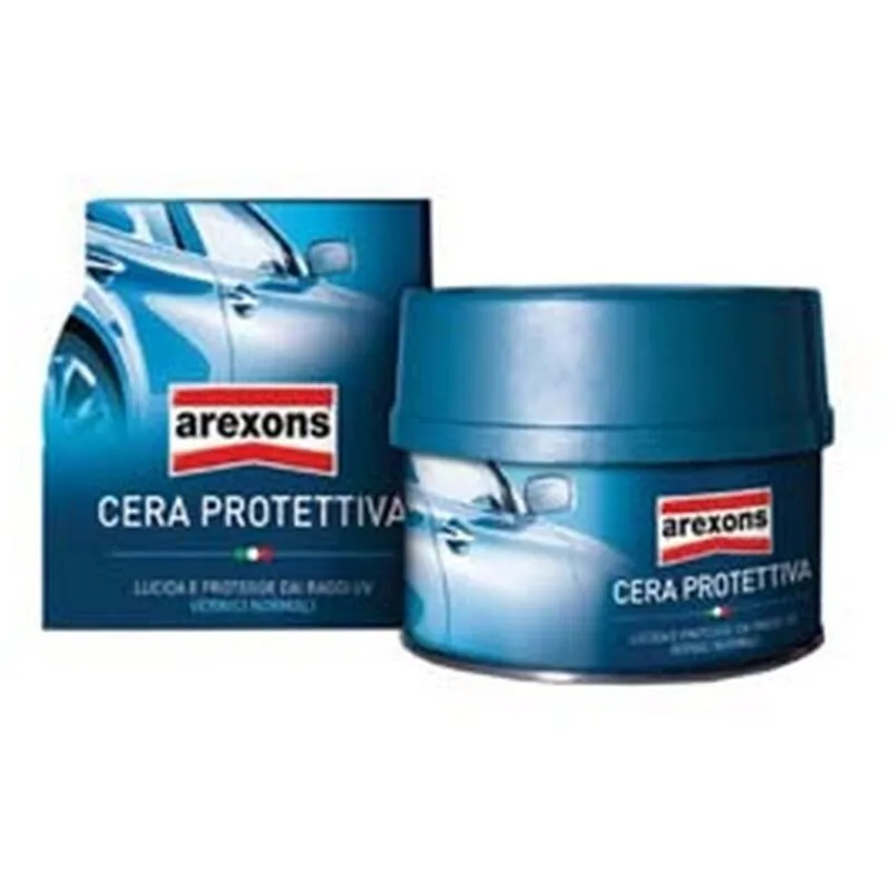 Arexons - 2PZ cera protettiva per auto - ML.250 in barattolo con spugna (8270)