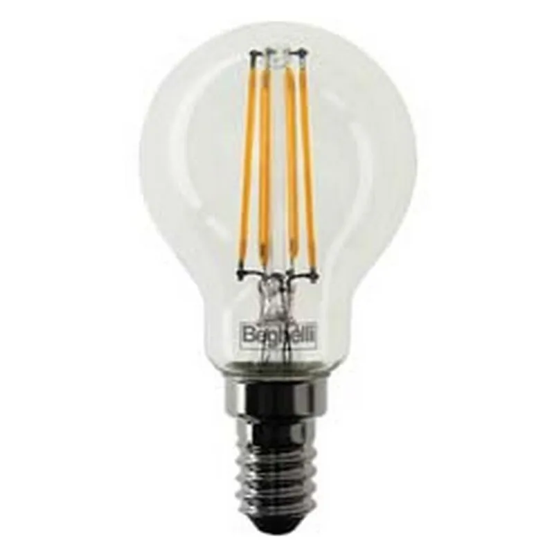 2blister Lampada Filo Led Sfera Zafiro E14 - 4w - 2700k Calda - 470 Lm - 45x84h