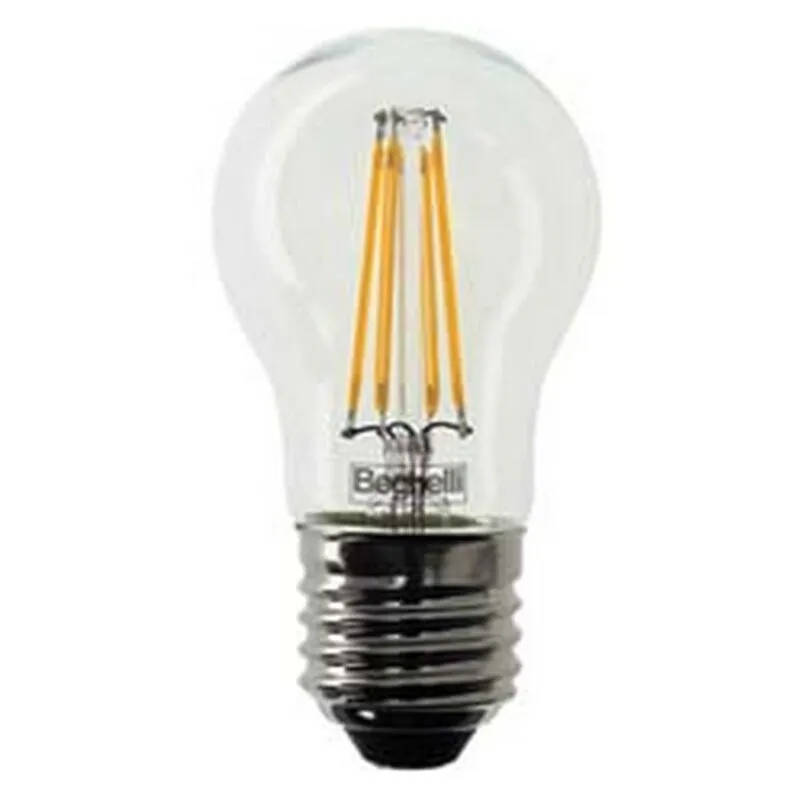  - 2BLISTER lampada filo led sfera zafiro E27 - 4W - 2700K calda - 470 lm - 45X84H