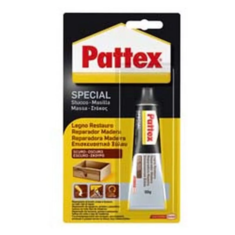 2BLISTER pattex legno restauro scuro - GR.50