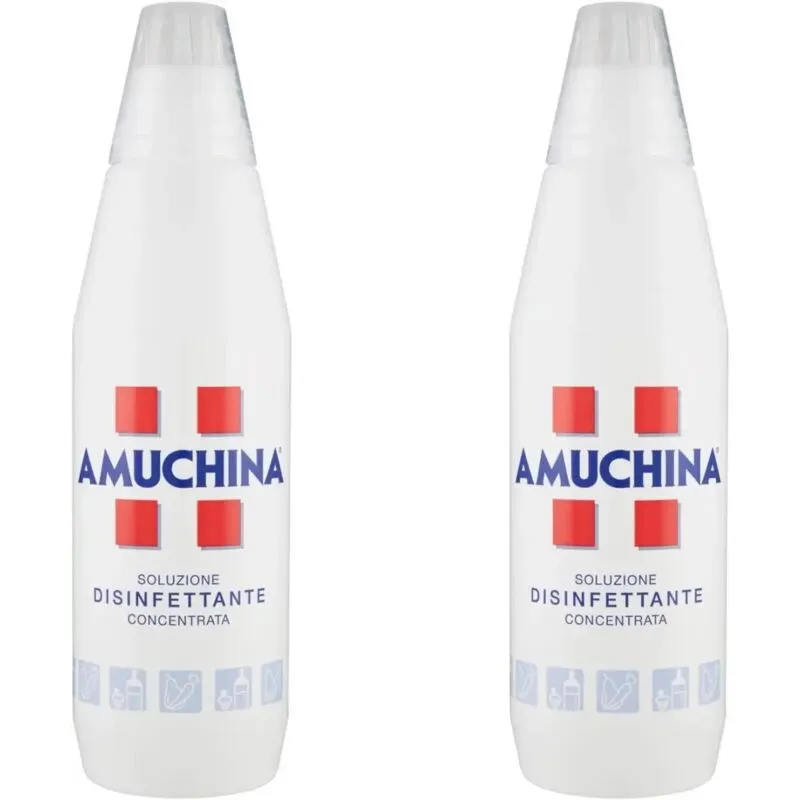 Replood - 2x Amuchina Concentrata Soluzione Disinfettante Concentrata Per Alimenti 2x1Lt