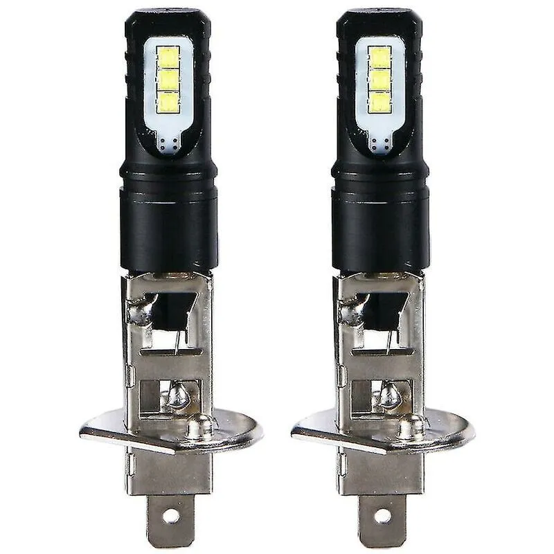 Ulisem - 2x H1 6000k Super Bright White 6000lm Drl led Kit faro abbagliante