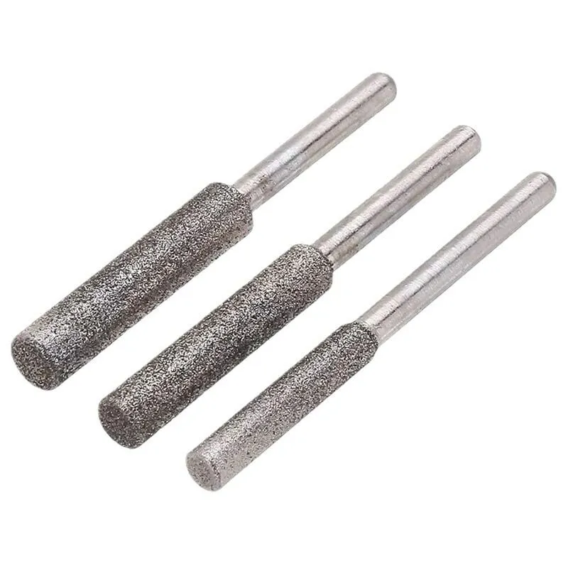 3 mole e affilatrice per motosega Affilatrice per frese diamantate Strumenti per affilare - Mole (4 mm, 4,8 mm, 5,5 mm) Durata