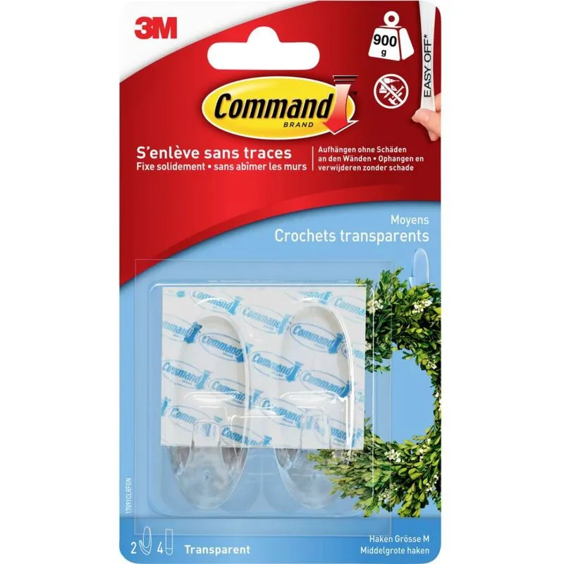 Command - 3M Ganci ™ m Trasparente Contenuto: 2 pz.