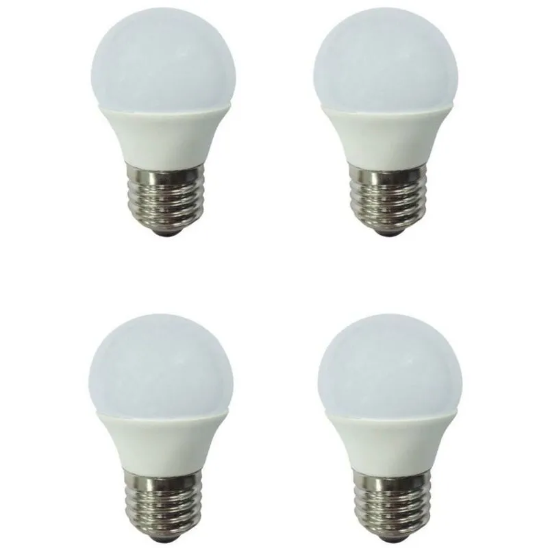 4 lampadine consumo 4 w a led attacco e 27 3000 k luce calda lampadina
