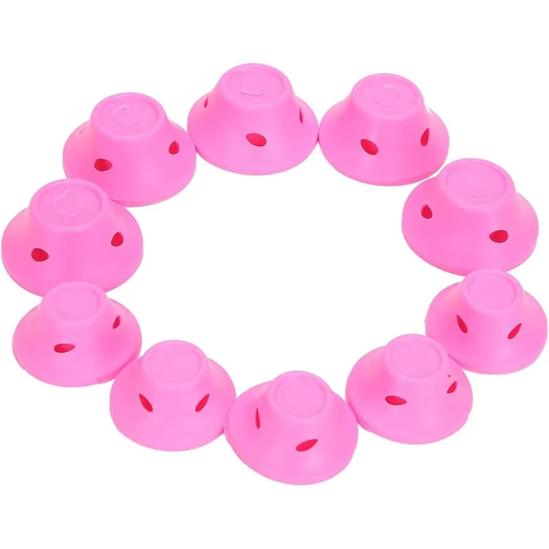 40 bigodini magici rosa di cui 20 bigodini grandi in silicone e 20 bigodini piccoli in silicone Rapanda