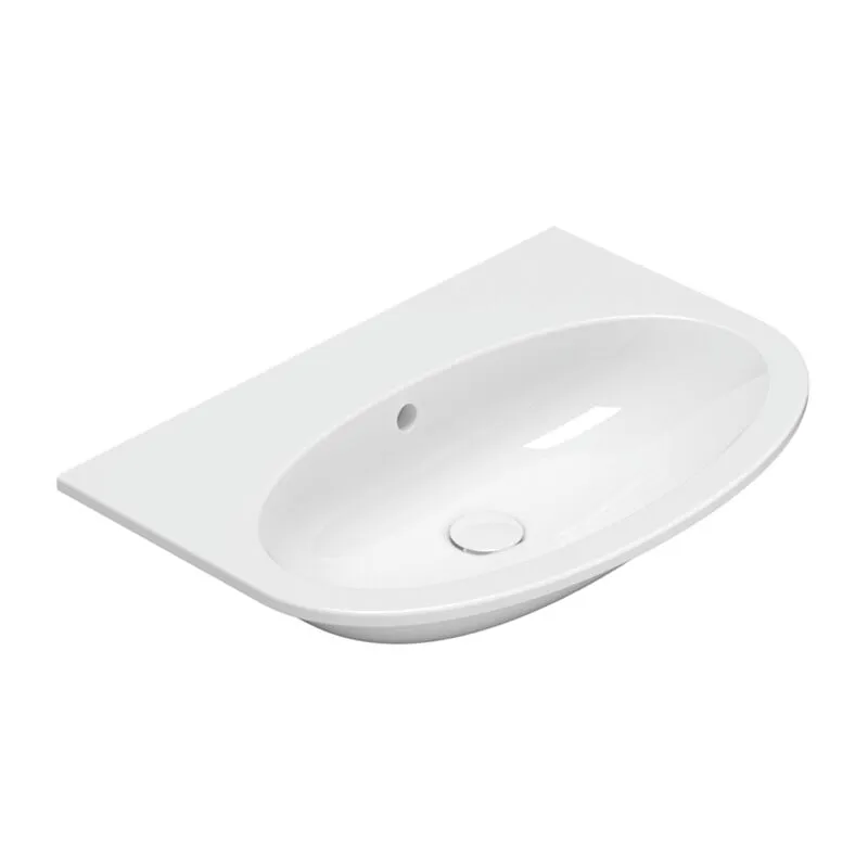 Lavabo sospeso in ceramica 70x48 cm Globo 4All MD070BI Bianco - Ceramica