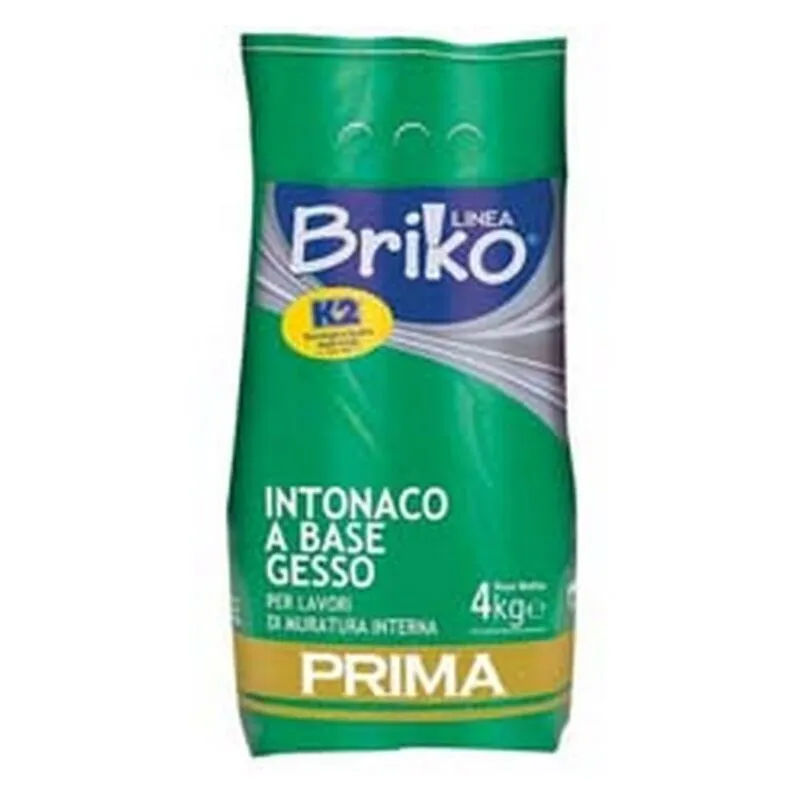 4PZ  linea briko intonaco base gesso bianco in polvere rasante - KG.4 in sacco