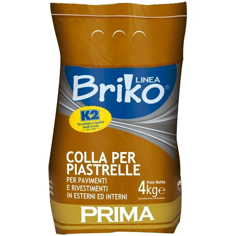 4PZ linea briko colla piastrelle extra per riparazioni e incollaggio da kg 4