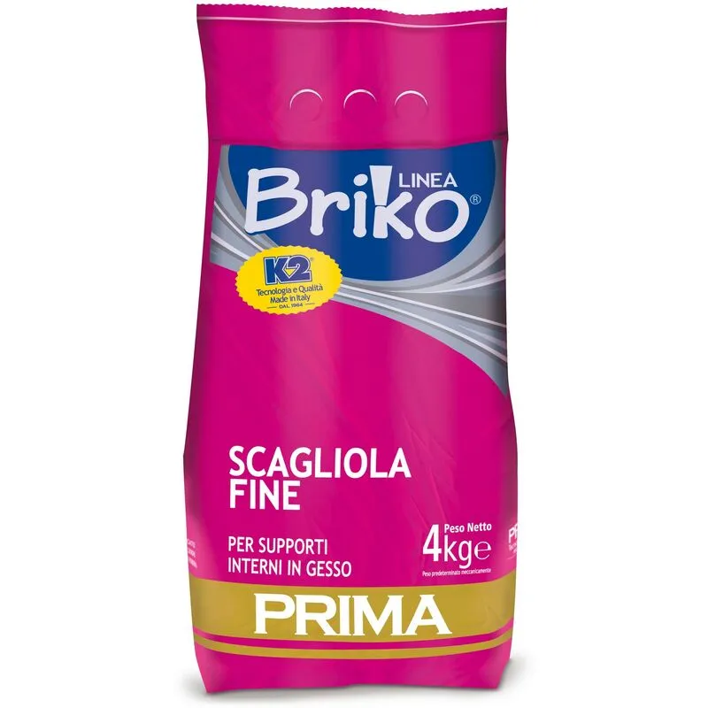  - 4PZ linea briko scagliola fine per riparazioni e stuccatura da kg 4