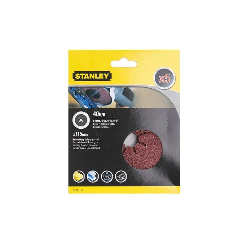  - Disco Abrasivo Per Smerigliatrici 125 - Gr. 40