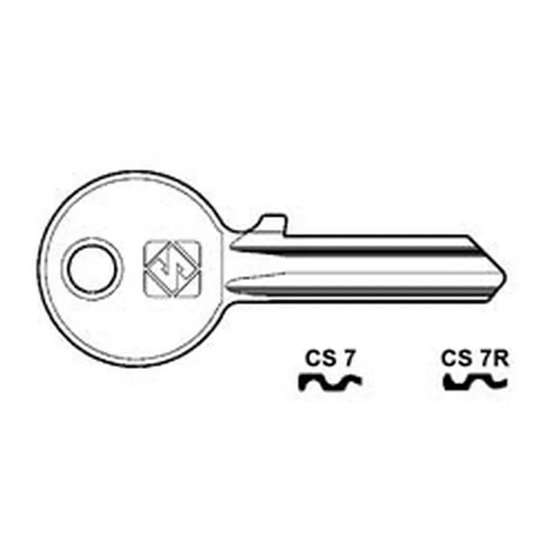 50PZ chiavi per cilindri 5 spine piccole - CS7 dx