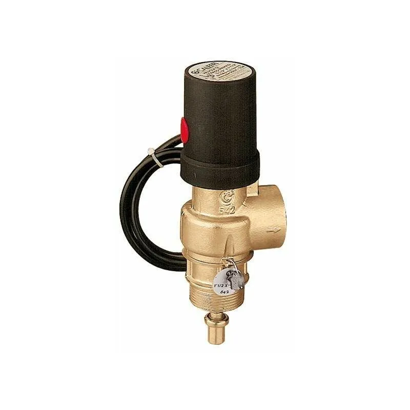 Valvola di scarico termico ad azione positiva Caleffi 5428 1-1/2'M x 1-1/4'F