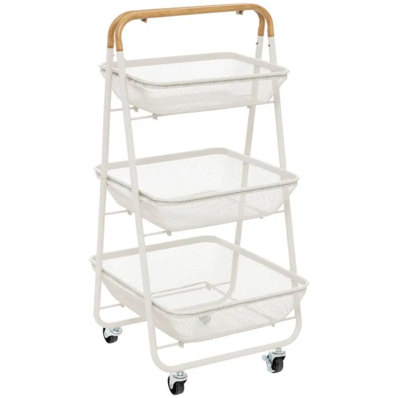 Carrello mayaj su ruote a 3 livelli 48x41,5 cm - 5five