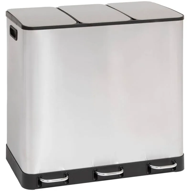 5five Simply Smart - 5five - bidone di selezione ariane 3x18l in acciaio inox