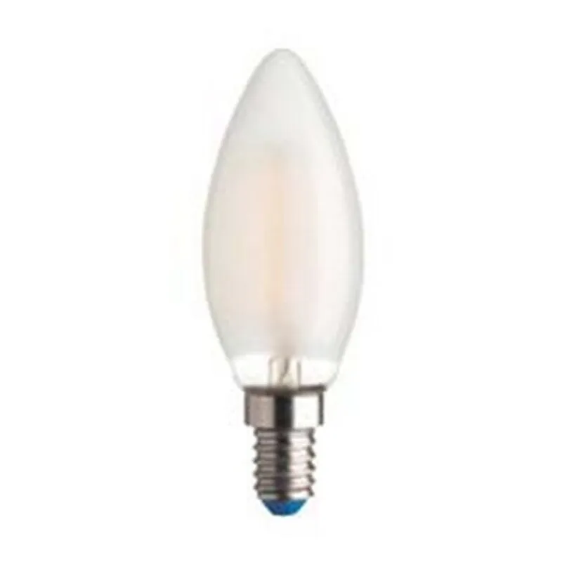 5BLISTER lampada filo led oliva stick satinata E14 - 4.5W - 2700K calda - 470 lm - 35X97H