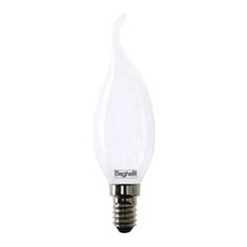  - 5PZ lampada led colpo di vento tuttovetro E14 - 4W- 3000K calda - 470 lm - MM.35X118H