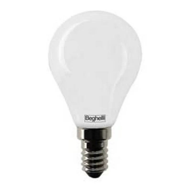  - 5PZ lampada led sfera tuttovetro E14 - 5W - 3000K calda - 600 lm - 45X80H