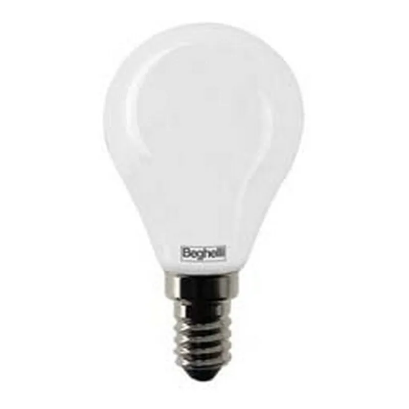  - 5PZ lampada led sfera tuttovetro E14 - 5W - 6500K fredda - 600 lm - 45X80H